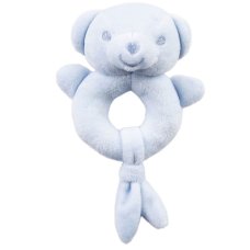 ERT60-B: Blue Eco Bear Rattle Toy